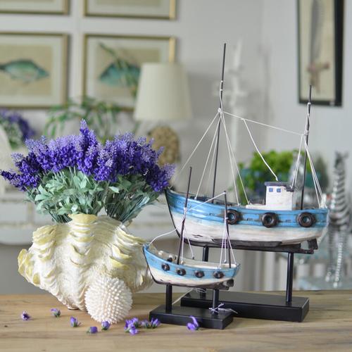 赛尔加创意海洋风格复古家居饰品 海贼王船模型摆件 地中海装饰品
